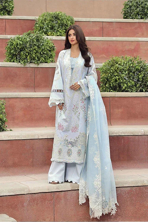 Raaz Festive Embroidered Lawn Suit – Chikankari 3PC | Eid 2025