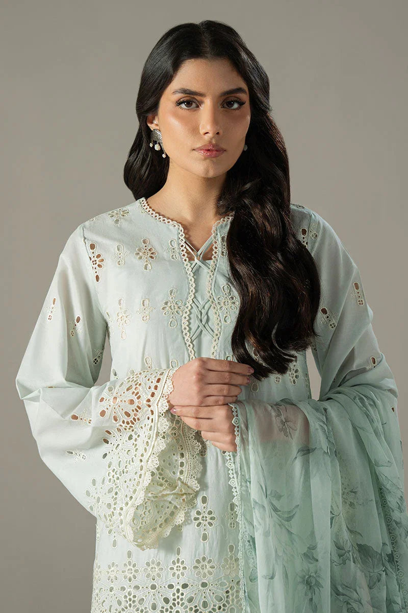 Raaz Blue Aura Chikankari Lawn Suit – 3PC Summer Set