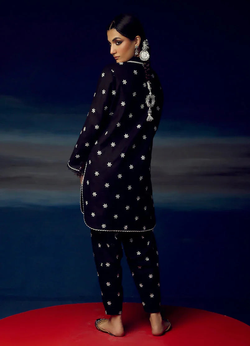 Raaz Black Embroidered Dress in Black – Stitched 2PC Suit