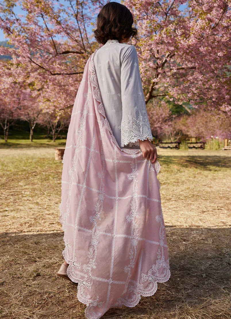 Grey & Tea Pink Lawn Suit – RAAZ 3PC Embroidered Unstitched
