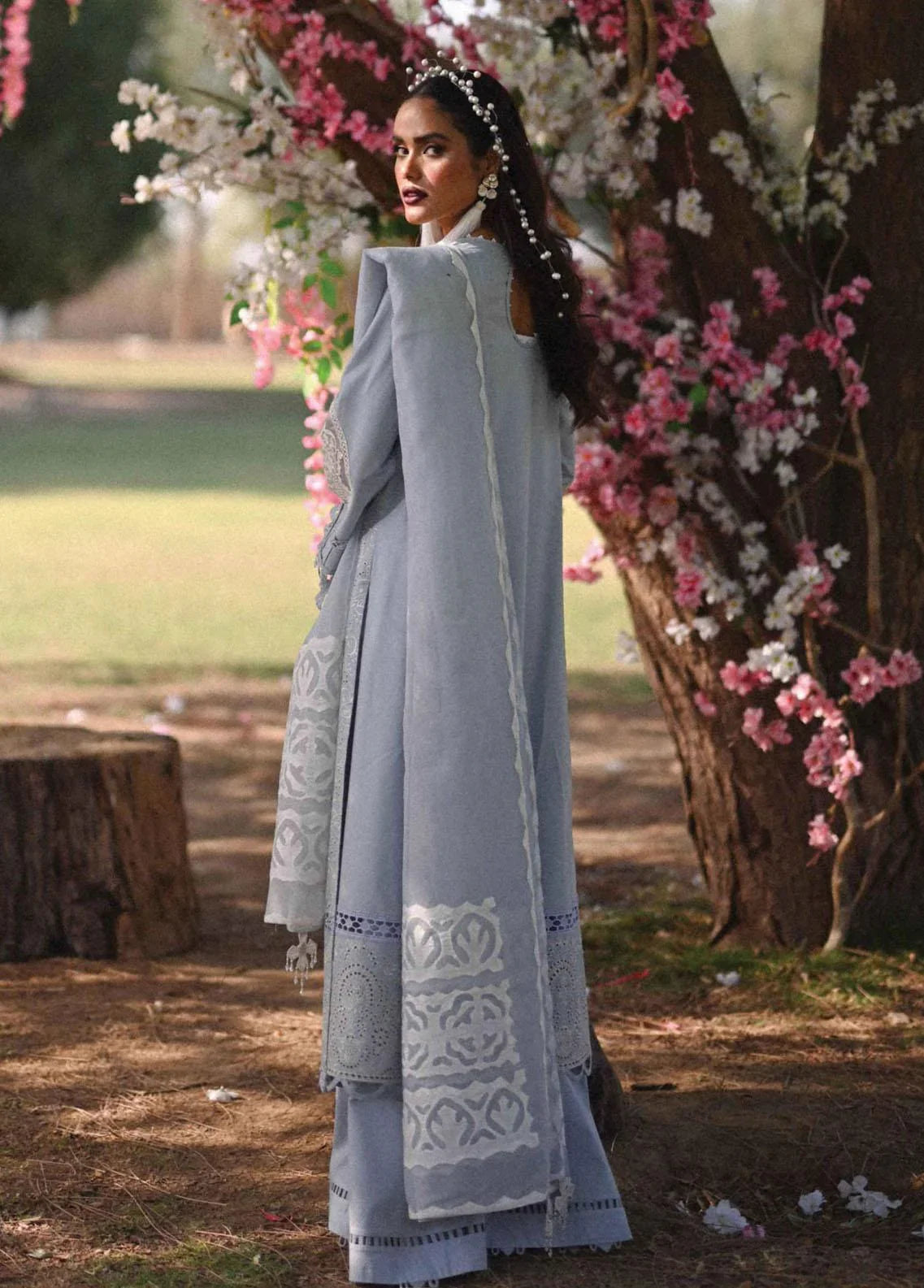 Raaz Grey Chikankari Lawn Suit