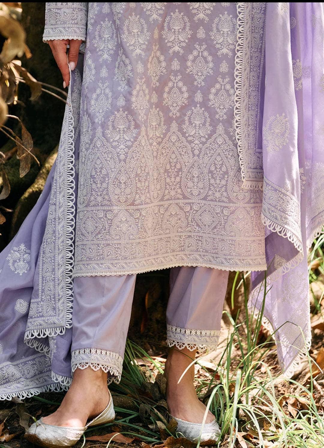 Raaz Shanira Lawn Suit – 3PC Lavender Embroidered Set