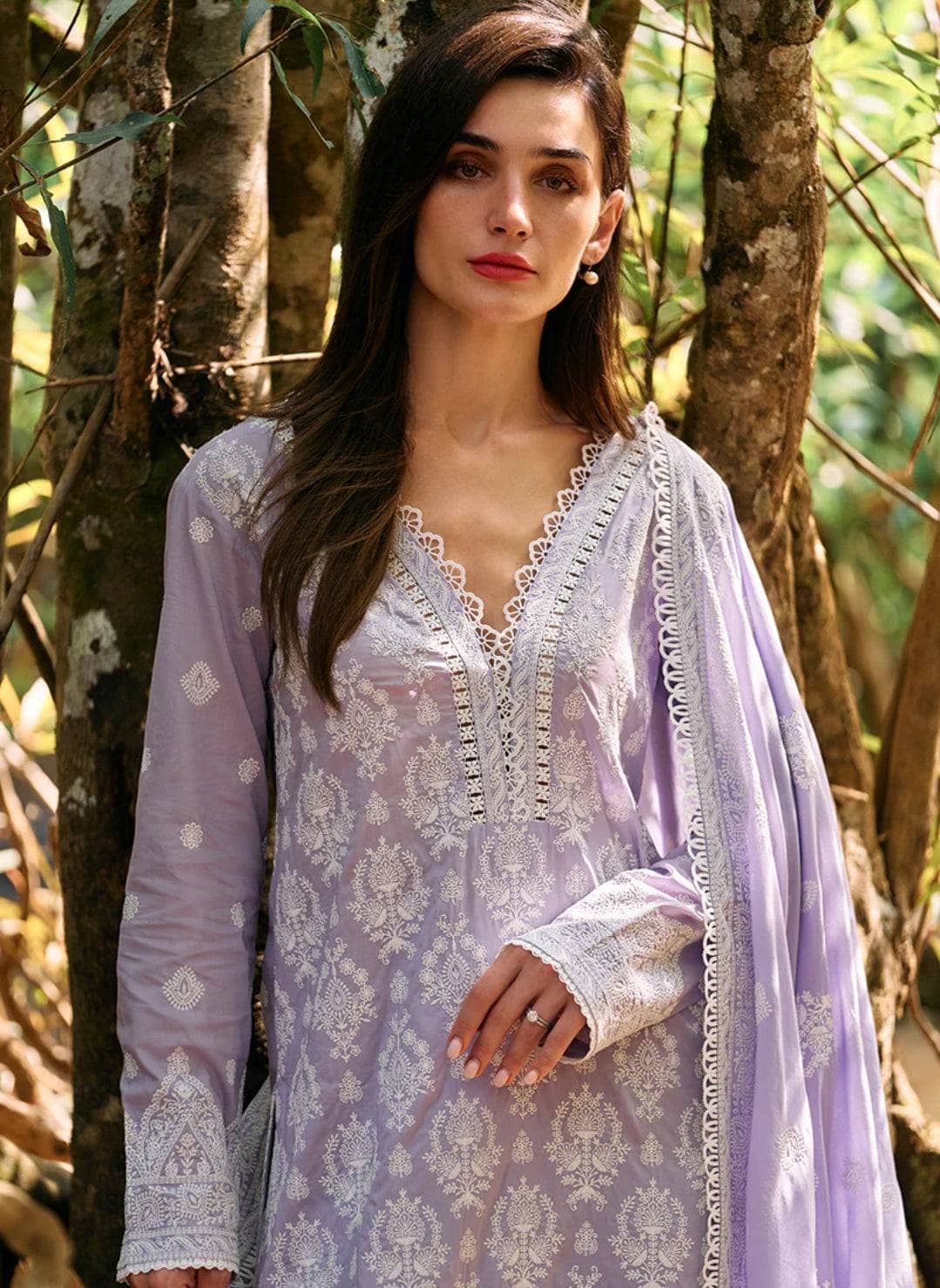 Raaz Shanira Lawn Suit – 3PC Lavender Embroidered Set