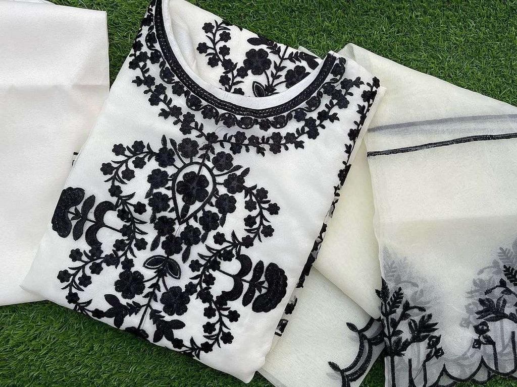 Omal Luxury Embroidered Suit – 3PC Unstitched
