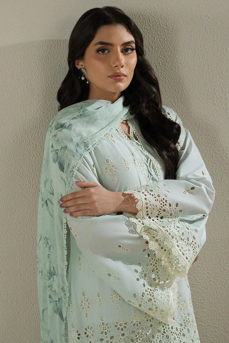 Raaz Blue Aura Chikankari Lawn Suit – 3PC Summer Set